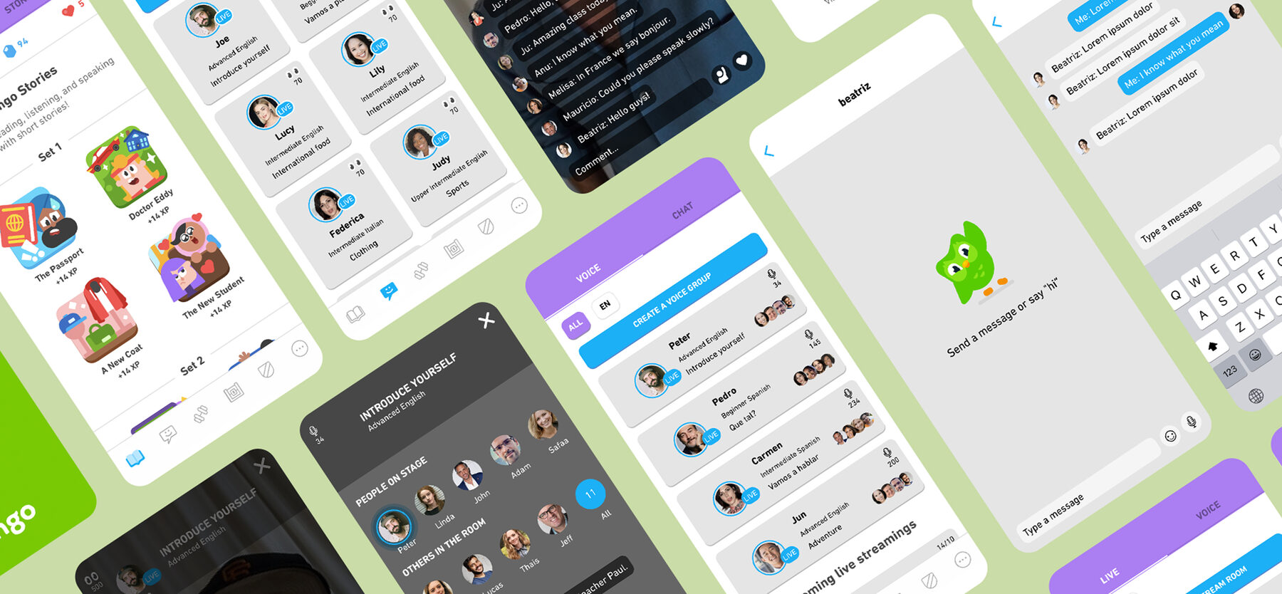 Creating a new feature for an existing app — Duolingo