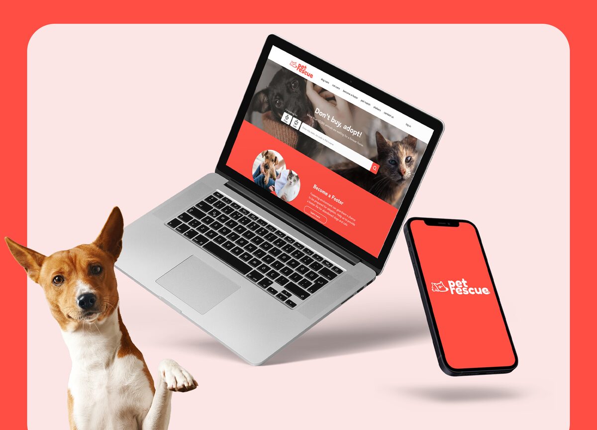 Responsive website for pet rescue